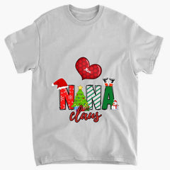 Mimi Claus Heart Kids Christmas Personalized Sweatshirt Gift For Grandma Mom