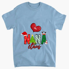 Mimi Claus Heart Kids Christmas Personalized Sweatshirt Gift For Grandma Mom