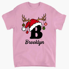 Personalized Christmas Alphabet Family Matching T-Shirts