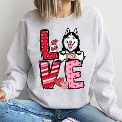 Love Dog Pet Personalized Sweatshirt Hoodie T-shirt